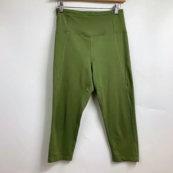 Girlfriend Collective Women's High Waist Stretch Cropped Leggings Size‎ M - Picture 1 of 14
